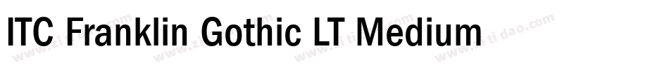 ITC Franklin Gothic LT Medium Condensed字体转换